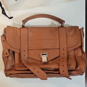 Proenza Schouler Cognac/Tan Leather Briefcase Satchel